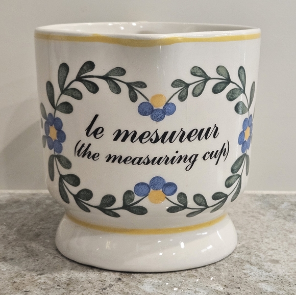 Le Mesureur (the measuring cup) La Lecon de Francais Sigma Taste Setter Portugal - Picture 1 of 9